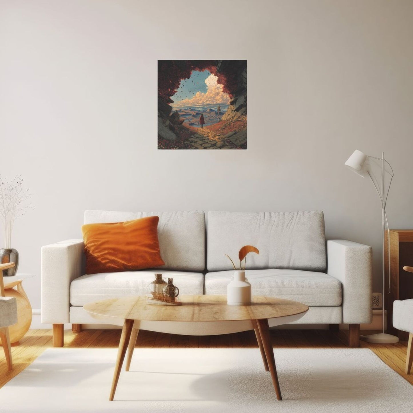 Fantasy Journey Frameless Square Decorative Canvas Prints (3 - Piece Set)
