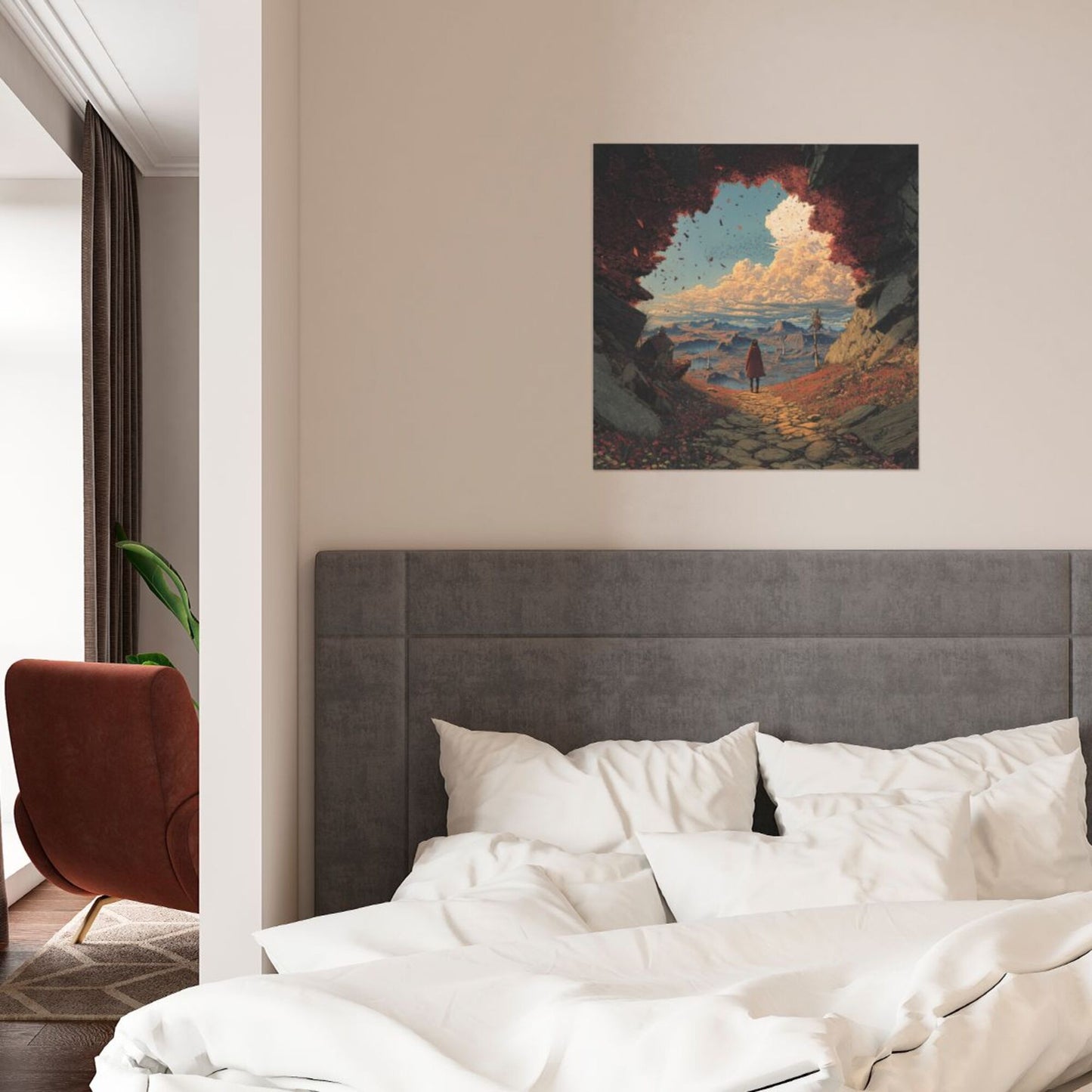 Fantasy Journey Frameless Square Decorative Canvas Prints (3 - Piece Set)
