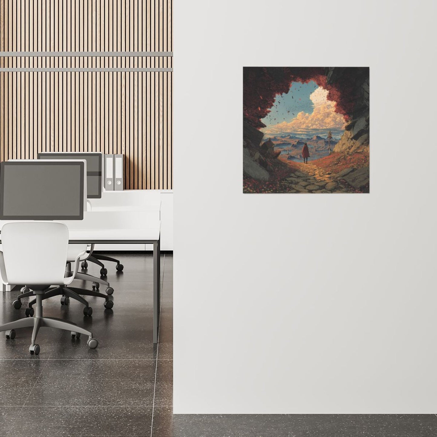 Fantasy Journey Frameless Square Decorative Canvas Prints (3 - Piece Set)