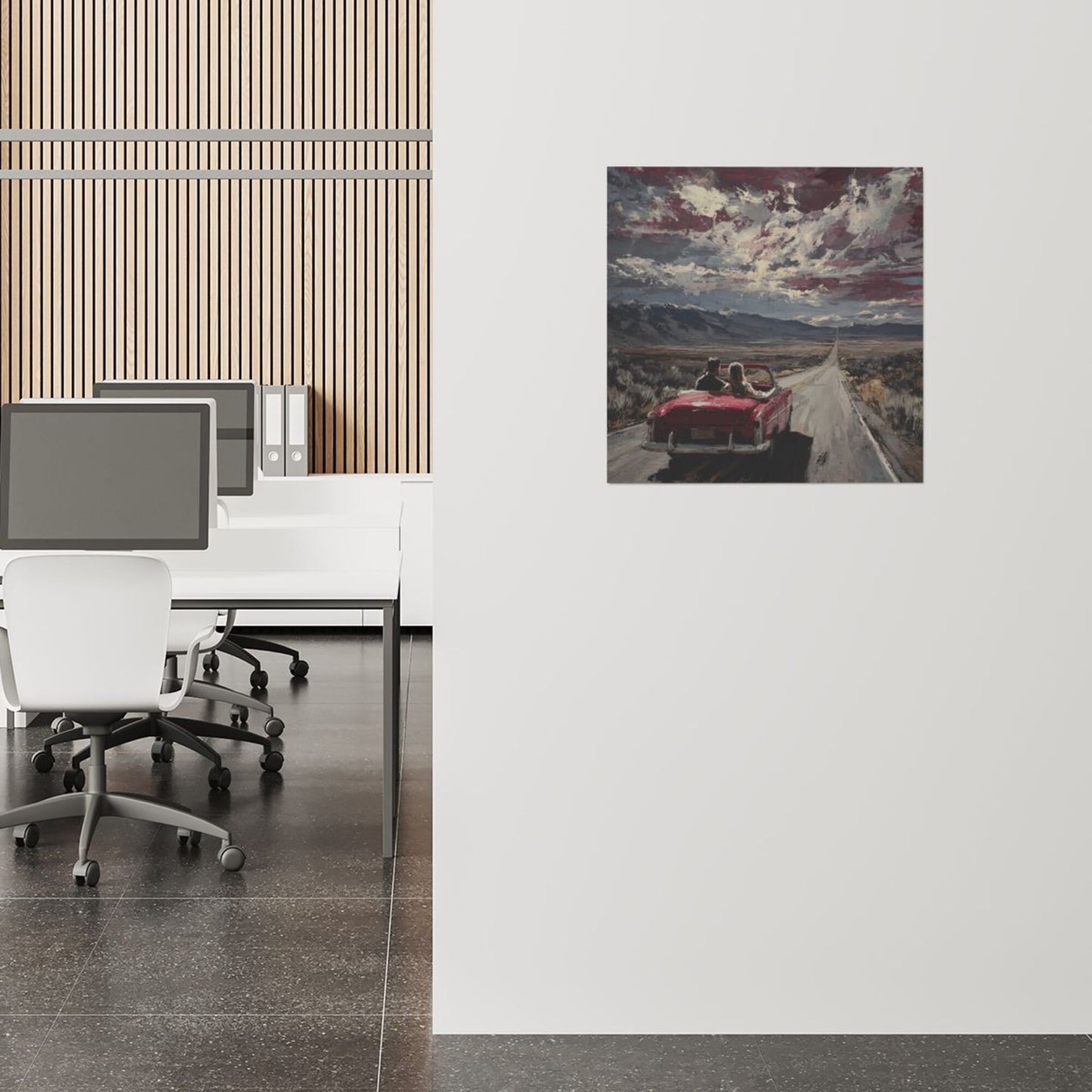 Road Trip Frameless Square Decorative Canvas Prints (3 - Piece Set)