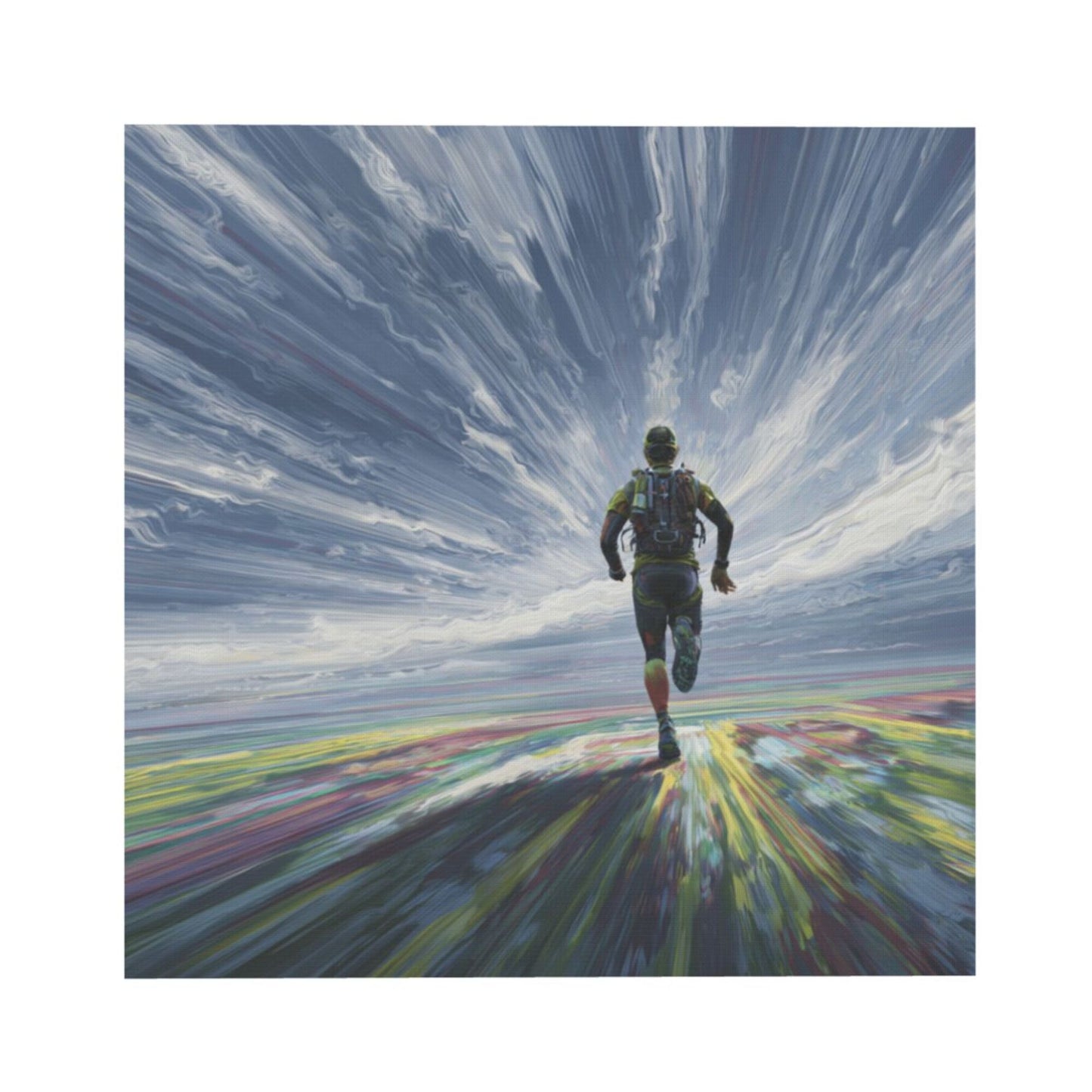Dream Chaser Abstract Art Frameless Square Decorative Canvas Prints (3 - Piece Set)