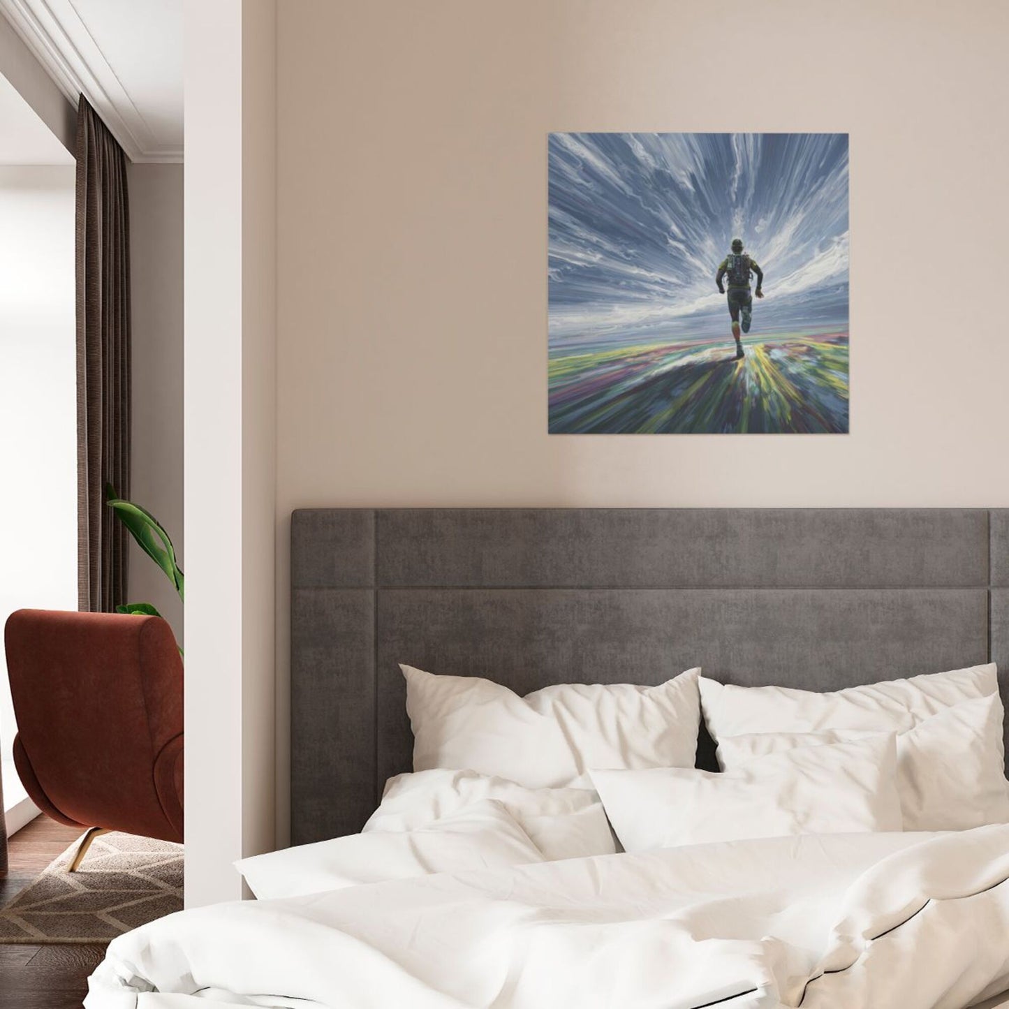 Dream Chaser Abstract Art Frameless Square Decorative Canvas Prints (3 - Piece Set)