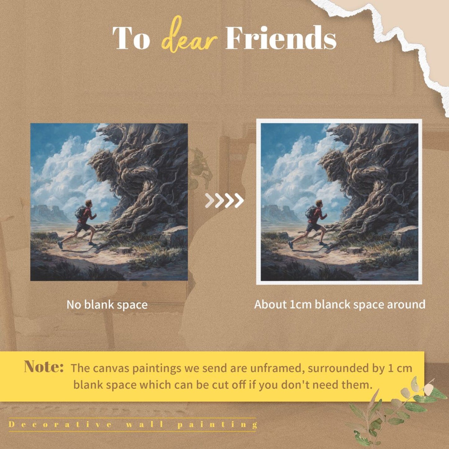 Wilderness Explorer Frameless Square Decorative Canvas Prints (3 - Piece Set)