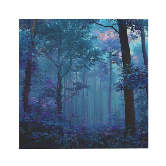 Misty Forest Frameless Square Decorative Canvas Prints (3 - Piece Set)