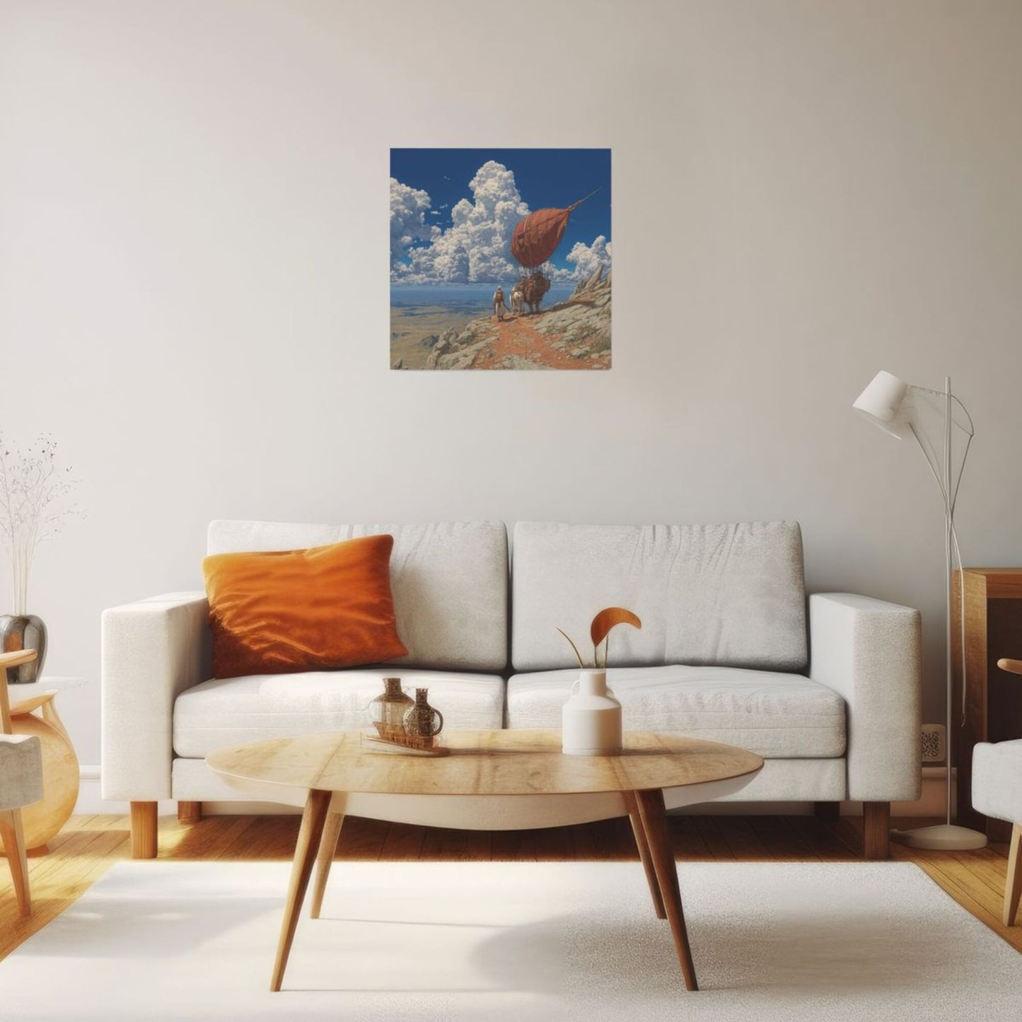 Fantasy Adventure Journey Frameless Square Decorative Canvas Prints (3 - Piece Set)