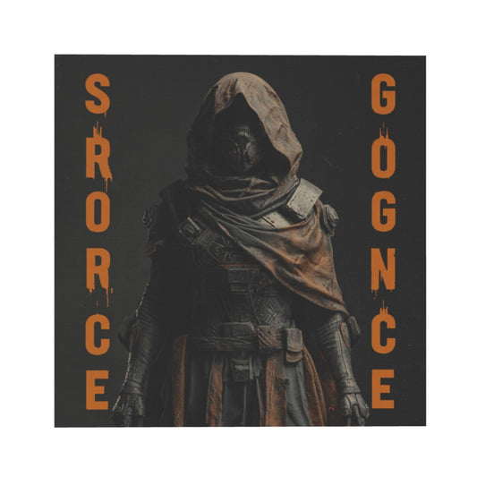 Mysterious Hooded Warrior Frameless Square Decorative Canvas Prints (3 - Piece Set)
