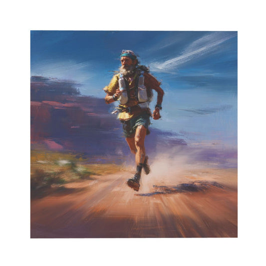 Outdoor Runner - Themed Frameless Square Decorative Canvas Prints (3 - Piece Set)